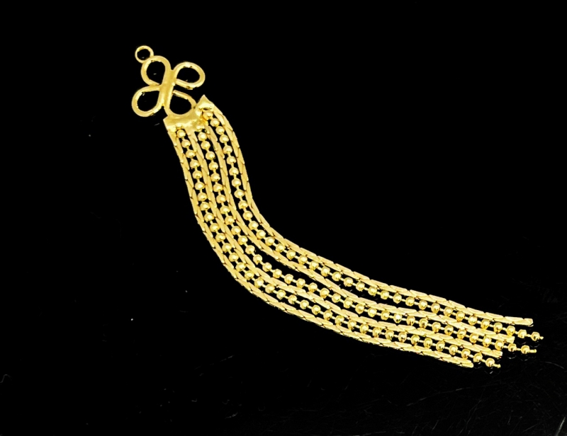 Подвеска основа для серег или кулона цвет золото ДШ 70*10мм Золотой